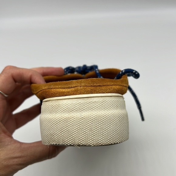 Urban Outfitters- Ivy Tan Suede Blue Lace Up Slip On Hiker Mule Size 6 - Picture 10 of 12